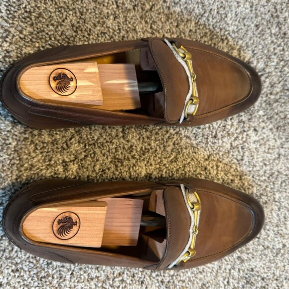 GUCCI JORDAAN Leather Loafers - Picture 2 of 6